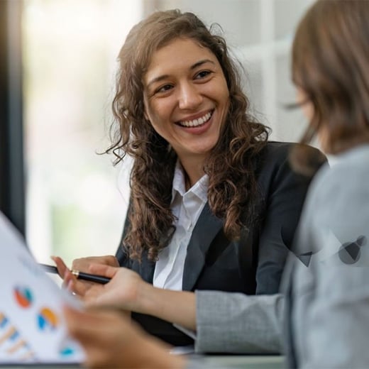 An advisor working on retirement planning.